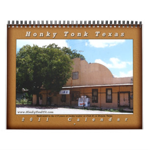 Honky Tonk Texas Dance Hall Calendar