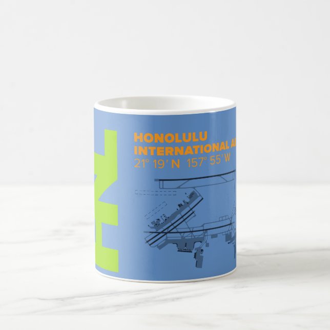 Honolulu Airport (HNL) Diagram Mug (Center)