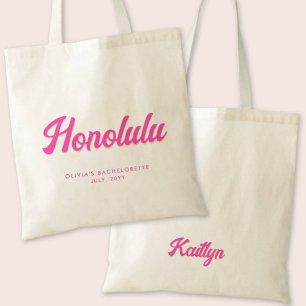 Honolulu Bachelorette Party Personalised Tote Bag