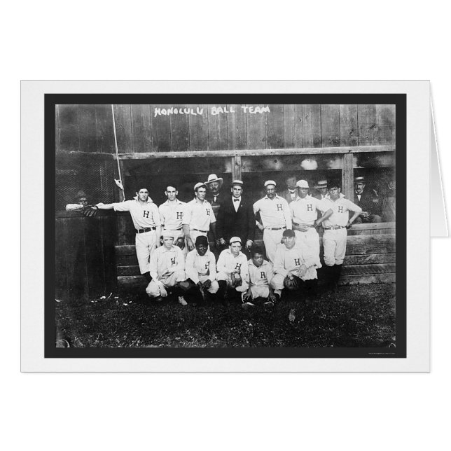 Honolulu Baseball Team 1910 (Front Horizontal)