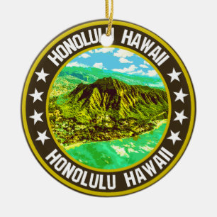 Honolulu ceramic tree decoration