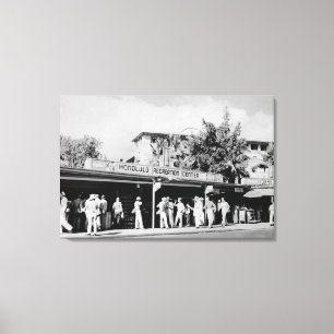 Honolulu, HA - View of the Honolulu Canvas Print