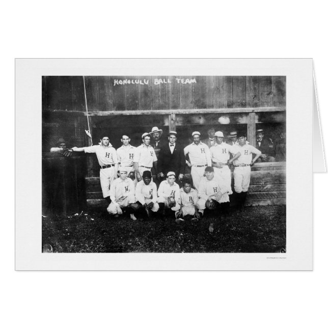 Honolulu Hawaii Baseball 1910 (Front Horizontal)