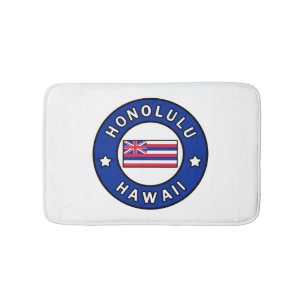 Honolulu Hawaii Bath Mat