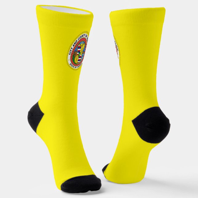 Honolulu (Hawaii) city flag Socks (Angled)