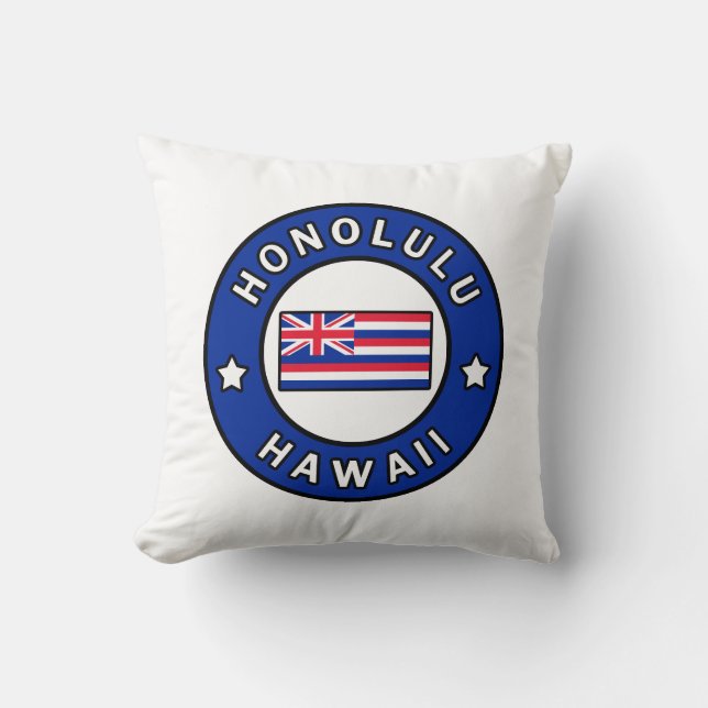 Honolulu Hawaii Cushion (Front)