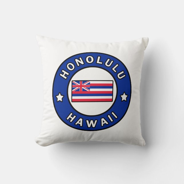 Honolulu Hawaii Cushion (Front)