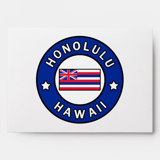 Honolulu Hawaii Envelope (Front)