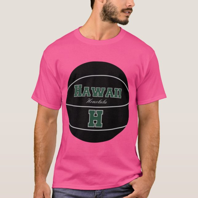 Honolulu Hawaii HI Basketball T-Shirt (Front)