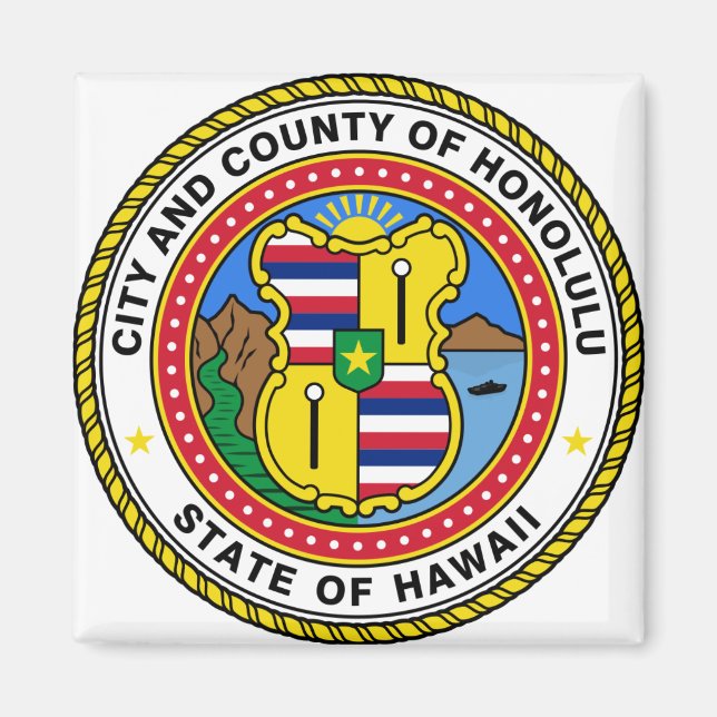 Honolulu	Hawaii Magnet (Front)