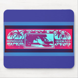 HONOLULU HAWAII MOUSE PAD