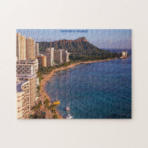 Honolulu Hawaii Seascape. Jigsaw Puzzle