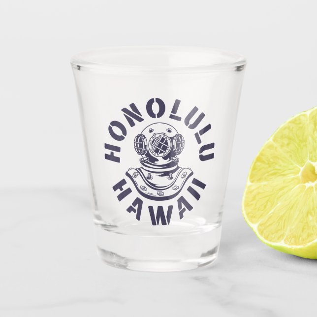 Honolulu,Hawaii Shot Glass (Front)