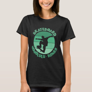 Honolulu Hawaii Skateboarder Urn Skateboarding 1  T-Shirt