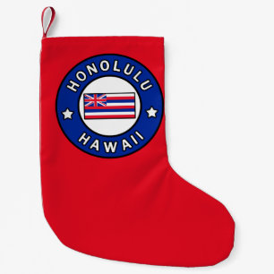 Honolulu Hawaii Small Christmas Stocking