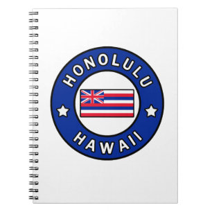 Honolulu Hawaii Spiral Notebook
