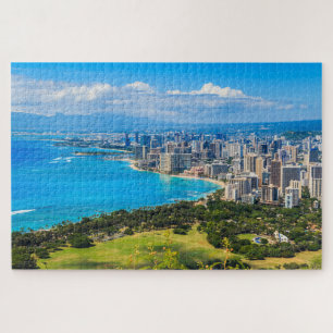 Honolulu, Hawaii, Waikiki Beach Jigsaw Puzzle