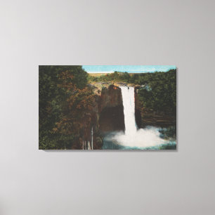 Honolulu, HI - View of Rainbow Falls Canvas Print