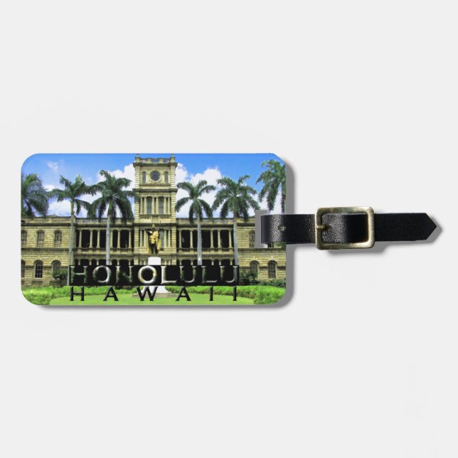 Honolulu Luggage Tag (Front Horizontal)