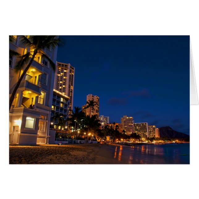 Honolulu, Oahu, Hawaii. Night exposure of (Front Horizontal)