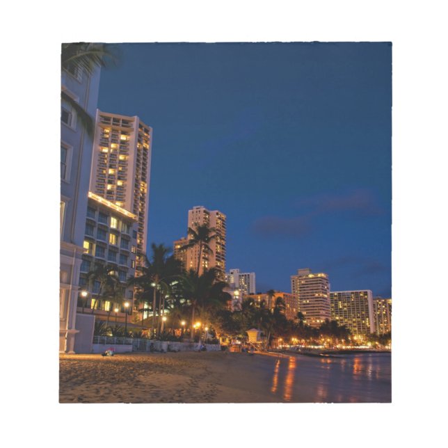 Honolulu, Oahu, Hawaii. Night exposure of Notepad (Front)