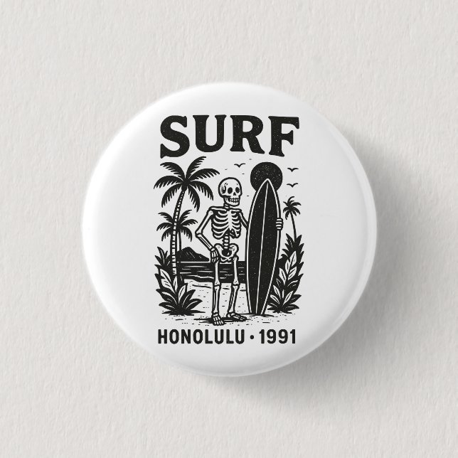 Honolulu Surf 3 Cm Round Badge (Front)