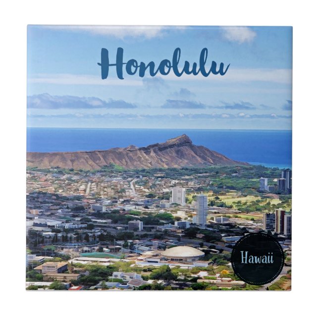 Honolulu travel tile (Front)