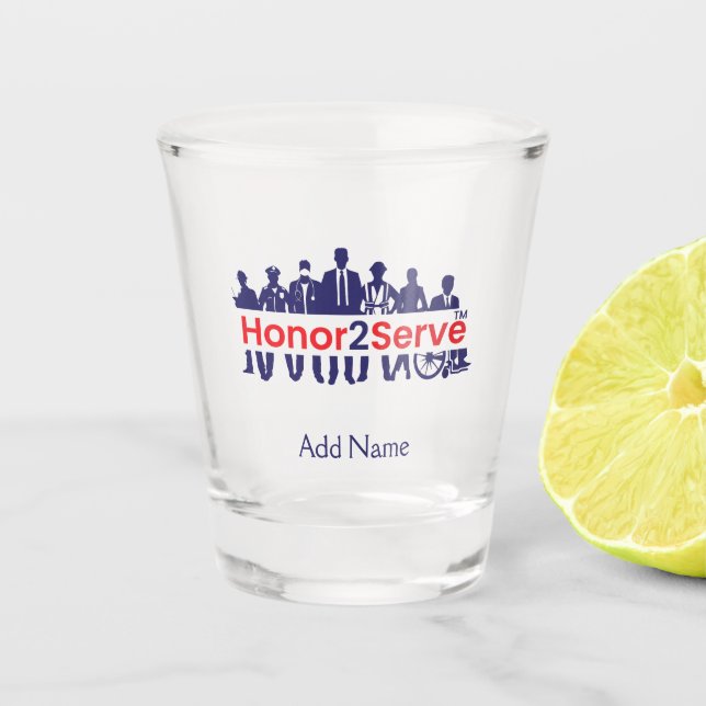 Honor2Serve Shot Glass (Front)