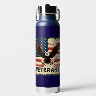 Honor Our Veterans Stainless Steel Water Bottle