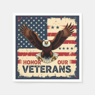  Honor Our Veterans Standard Cocktail Napkins