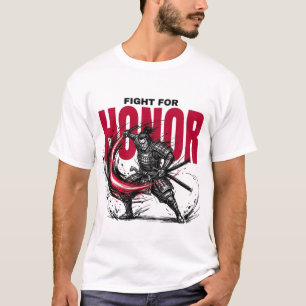 HONOR Samurai T-Shirt Japanese Warrior Streetwea