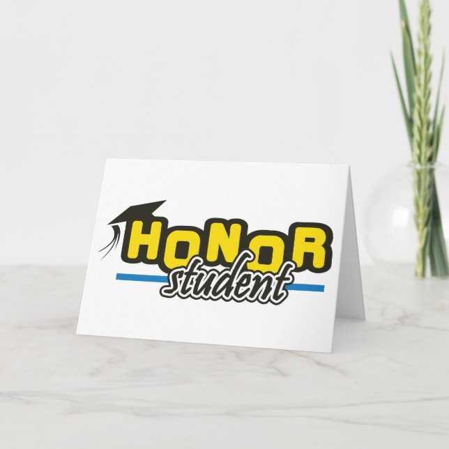 Honor Student Card (Front)