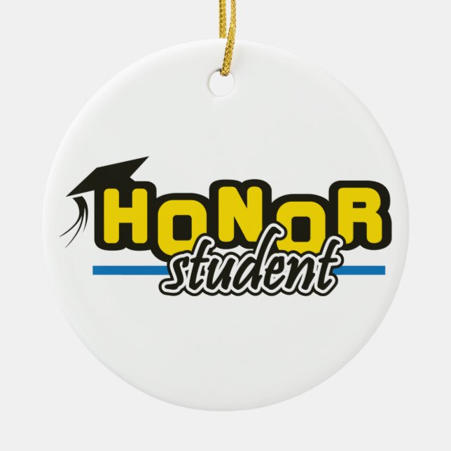Honor Student Ceramic Tree Decoration (Front)