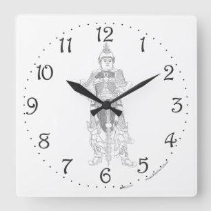 Honorable Ancestor Square Wall Clock