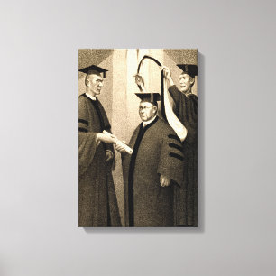 Honorary Degree, 1938 by Grant Wood Canvas Print