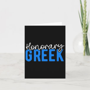 Honorary Greek Funny Greece Flag Greek American Gr Card