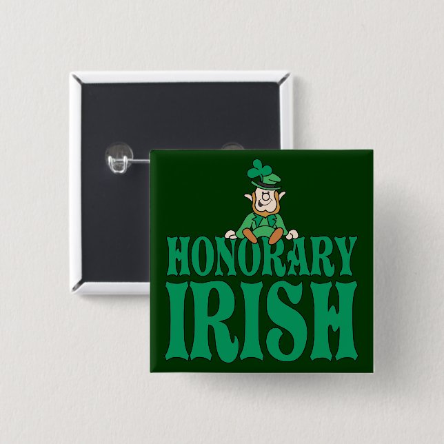 Honorary Irish 15 Cm Square Badge (Front & Back)