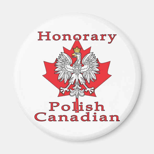 Honorary Polish Canadian Magnet (Front)