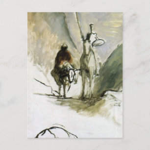 Honore Daumier- Don Quixote, Sancho Pansa Postcard