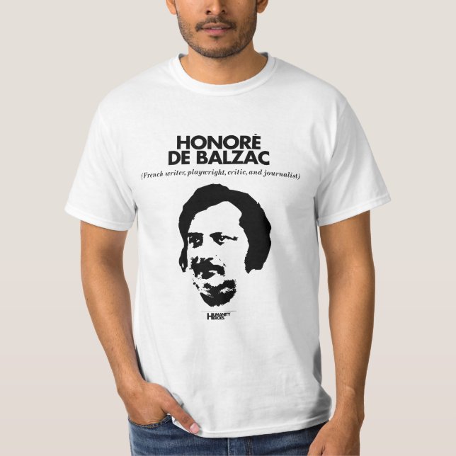 Honorè De Balzac white T-shirt (Front)