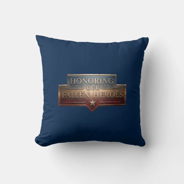 Honoring Our Fallen Heroes / Memorial Day Cushion (Front)
