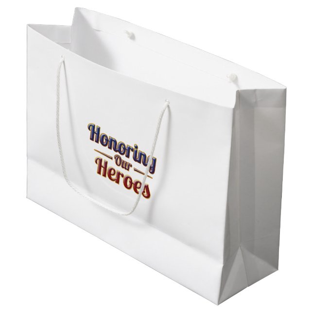 Honoring Our Heroes / Gift Bag (Front Angled)
