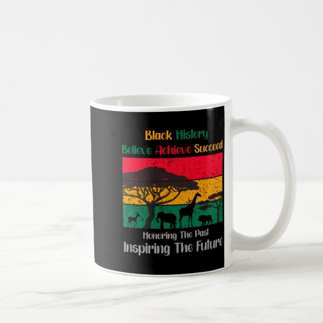 Honoring Past Inspiring Future Black History Month Coffee Mug (Right)
