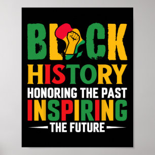 Honoring Past Inspiring Future Black History Month Poster