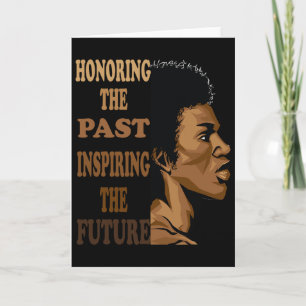 Honoring The Past Black History Month Love Africa Card