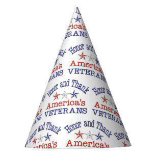 Honour and Thank American Veterans  Party Hat