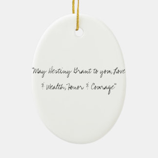 Honour & Courage Ceramic Tree Decoration