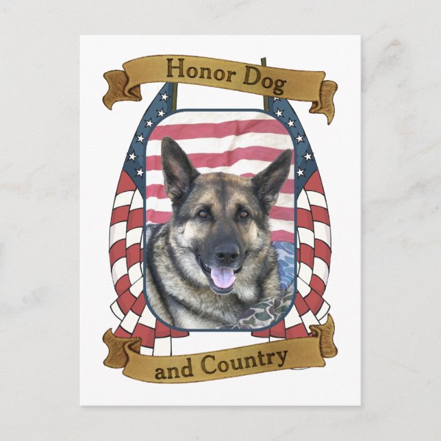 Honour Dog and Country Postcard (Front)