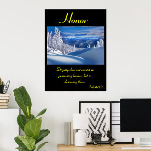 Honour Dwells Amidst Rolling Hills Serenity Poster