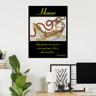 Honour Echoes Through Nature’s Untamed Essence Poster